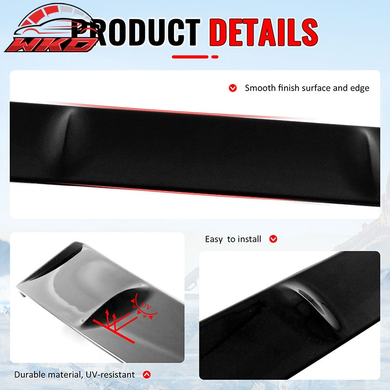 Fits 22-26 Subaru WRX 5th D Style Gloss Black Rear Roof Window Spoiler Wing ABS