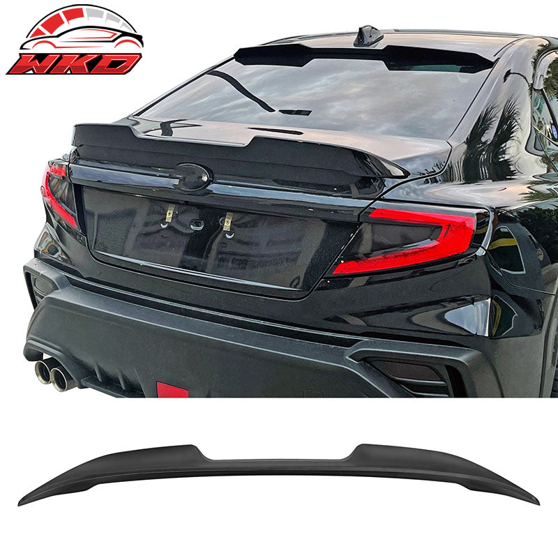 Fits 22-26 Subaru WRX 5th Gen V2 Style Rear Trunk Lid Spoiler Wing Lip Unpainted