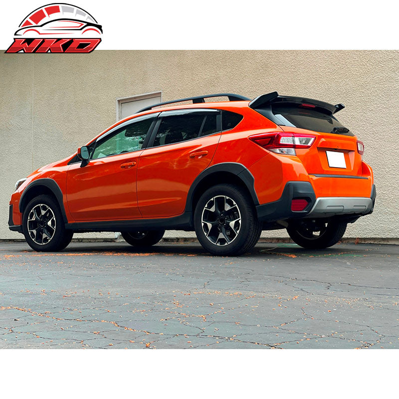 Fits 18-23 Crosstrek & 17-23 Impreza Hatchback IKON Roof Spoiler Matte Black ABS