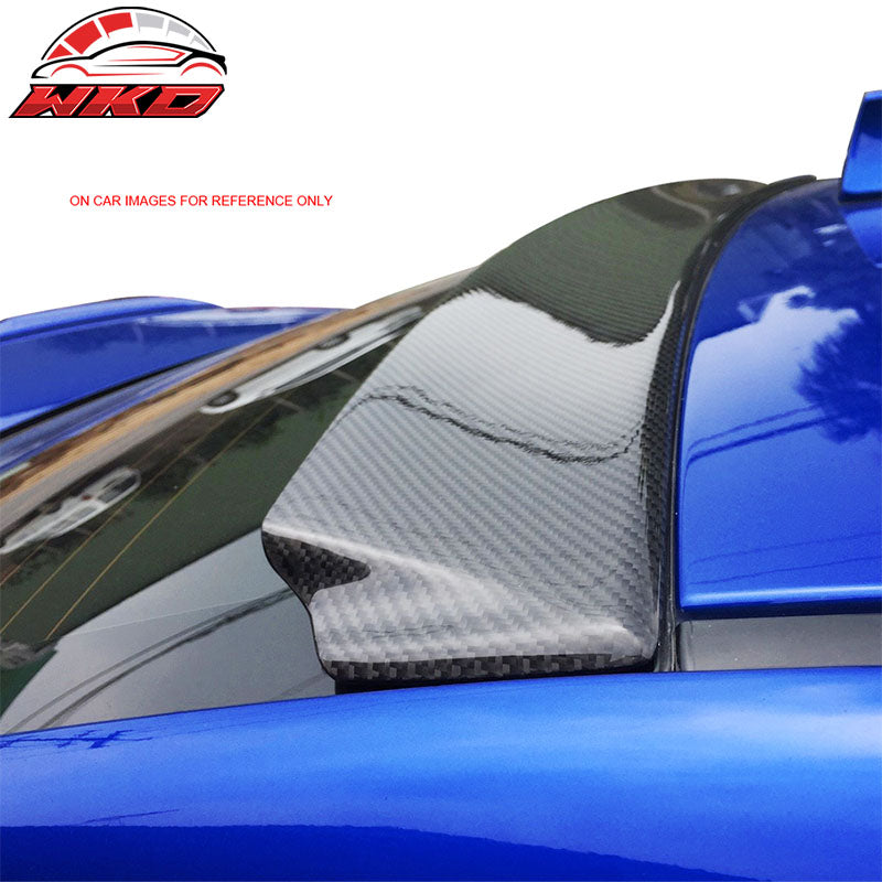 Fits 15-21 Subaru WRX STI Ikon Style Carbon Fiber CF Roof Spoiler Wing