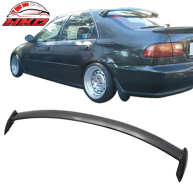 Fits 02-07 Subaru Impreza WRX STI OE Style Roof Spoiler Wing Matte Carbon Fiber