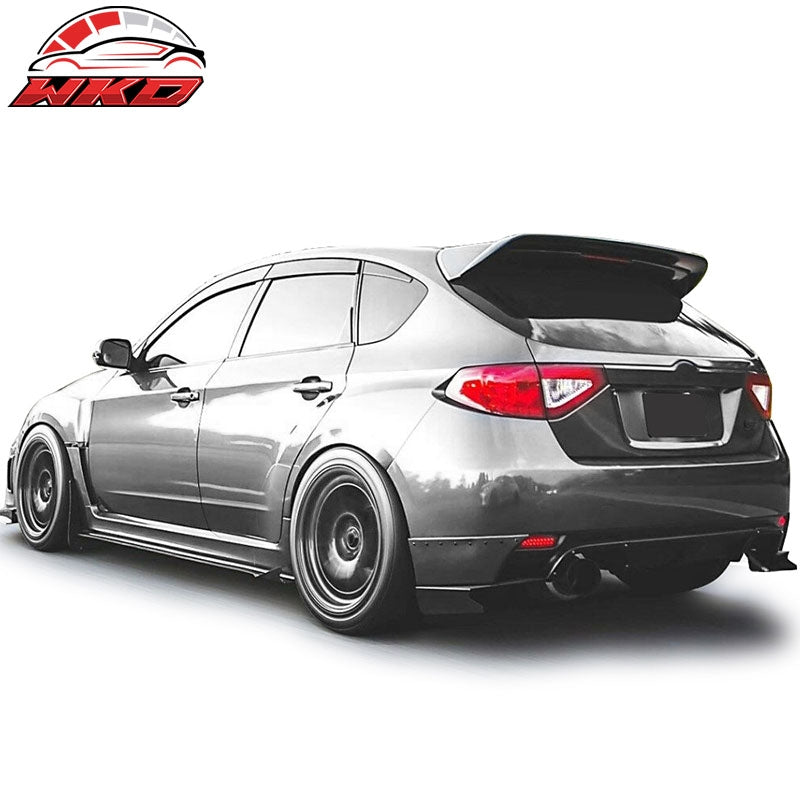 Fits 08-14 Subaru Impreza WRX STI Roof Spoiler Wing - Matte Carbon Fiber