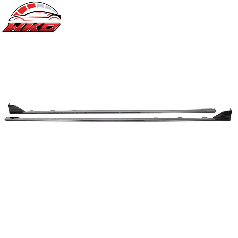 Fits 15-21 Subaru WRX STI Sedan Side Skirts Extension Matte Carbon Fiber (CF)
