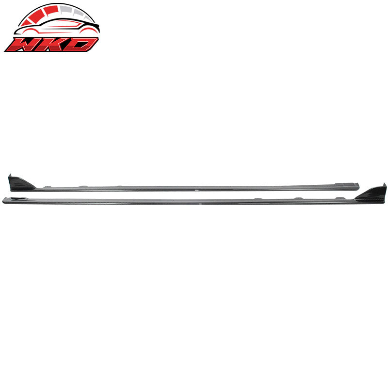 Fits 15-21 Subaru WRX STI Sedan Side Skirts Extension - Carbon Fiber (CF)