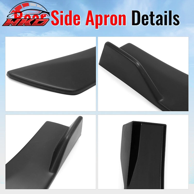 For 23-26 Subaru Solterra Matte Black ST Style Rear Bumper Side Corner Apron Cap
