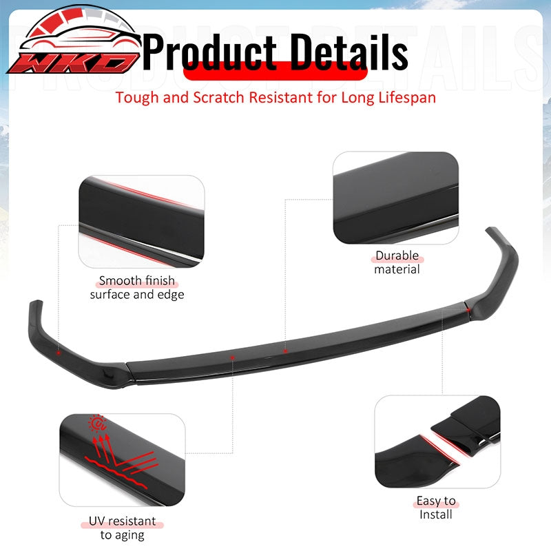 Wholesale For 23-25 Subaru Solterra ST Style Front Bumper Lip Chin Spoiler Gloss Black ABS - Wikond Auto