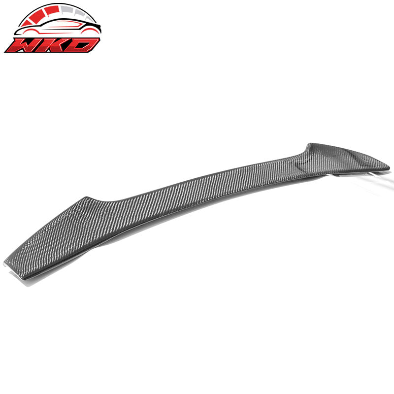 Fit 15-21 Subaru WRX STI Sedan Carbon Fiber CF Trunk Spoiler Wing Add On