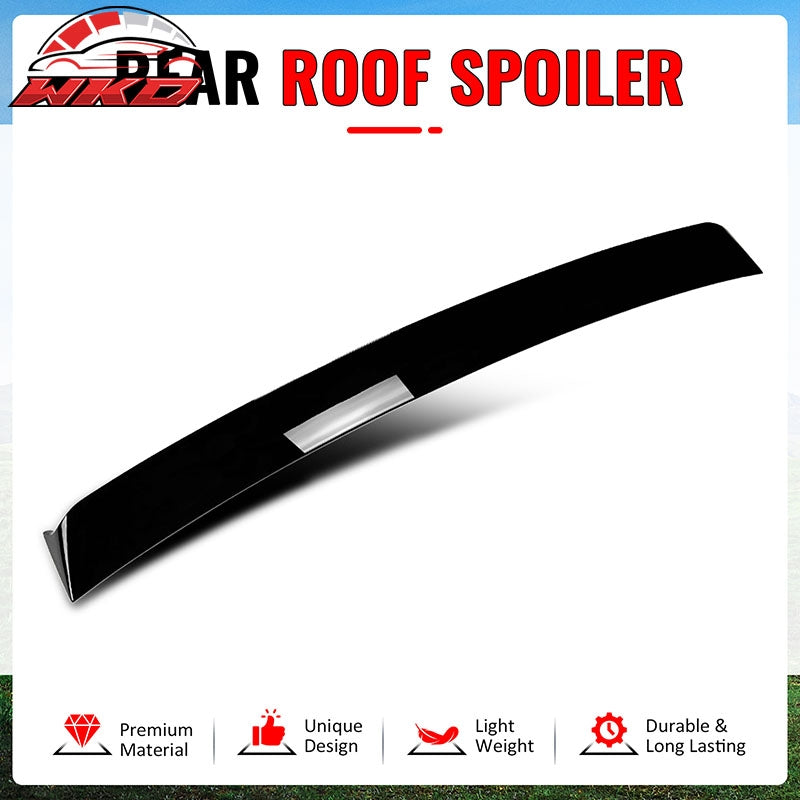 Fits 22-26 Subaru WRX 5th Gen IKON Gloss Black Rear Window Roof Spoiler Wing ABS
