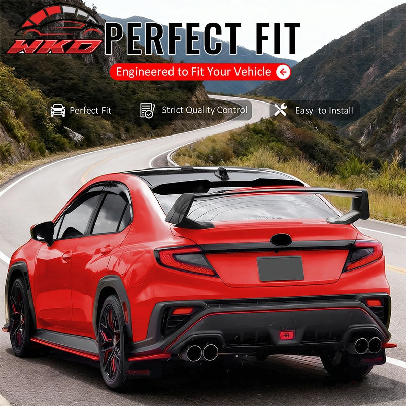 Wholesale For 22-26 Subaru WRX 5th Gen STI Style Carbon Fiber Print Rear Trunk Spoiler ABS - Wikond Auto