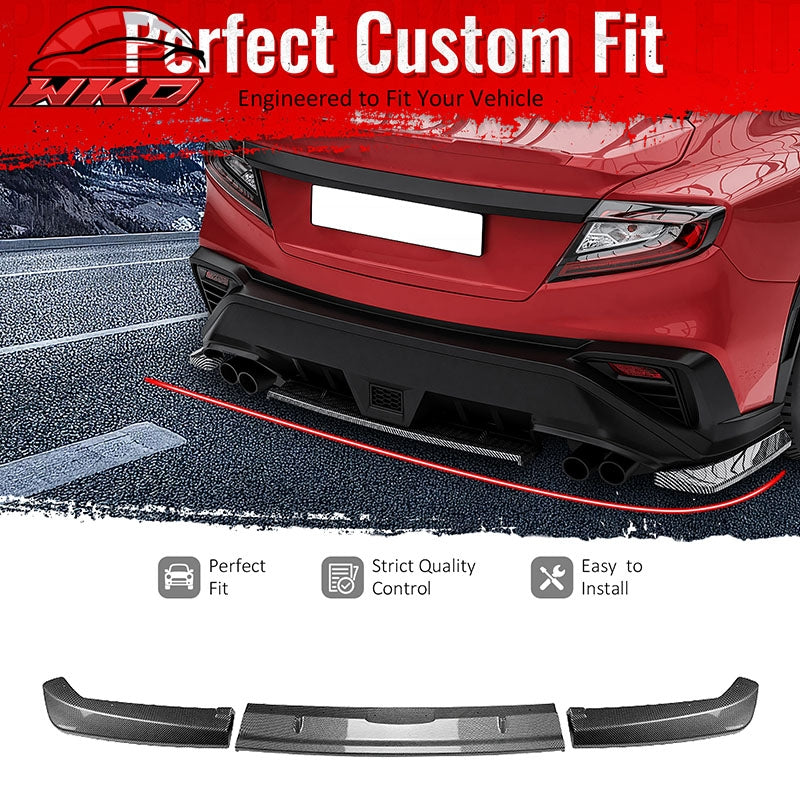Wholesale For 22-26 Subaru WRX 5th Gen STI Rear Bumper Diffuser Lip ABS Carbon Fiber Print - Wikond Auto