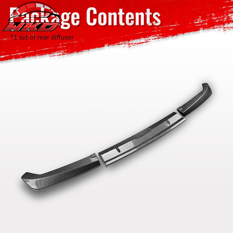 Wholesale For 22-26 Subaru WRX 5th Gen STI Rear Bumper Diffuser Lip ABS Carbon Fiber Print - Wikond Auto
