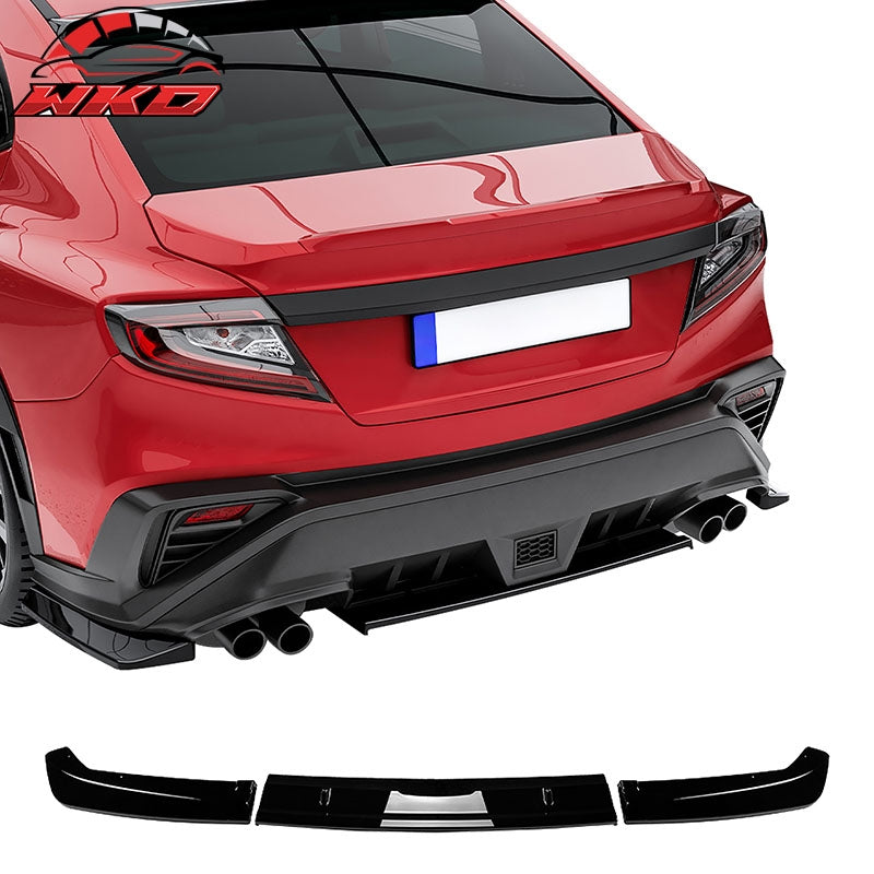 Wholesale 22-26 Subaru WRX 5th Gen STI Style Rear Bumper Diffuser Lip ABS Gloss Black