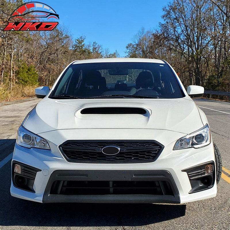 Fits 18-21 Subaru WRX Base OE Style 2PCS Front Fog Light Bezel PP Textured Black