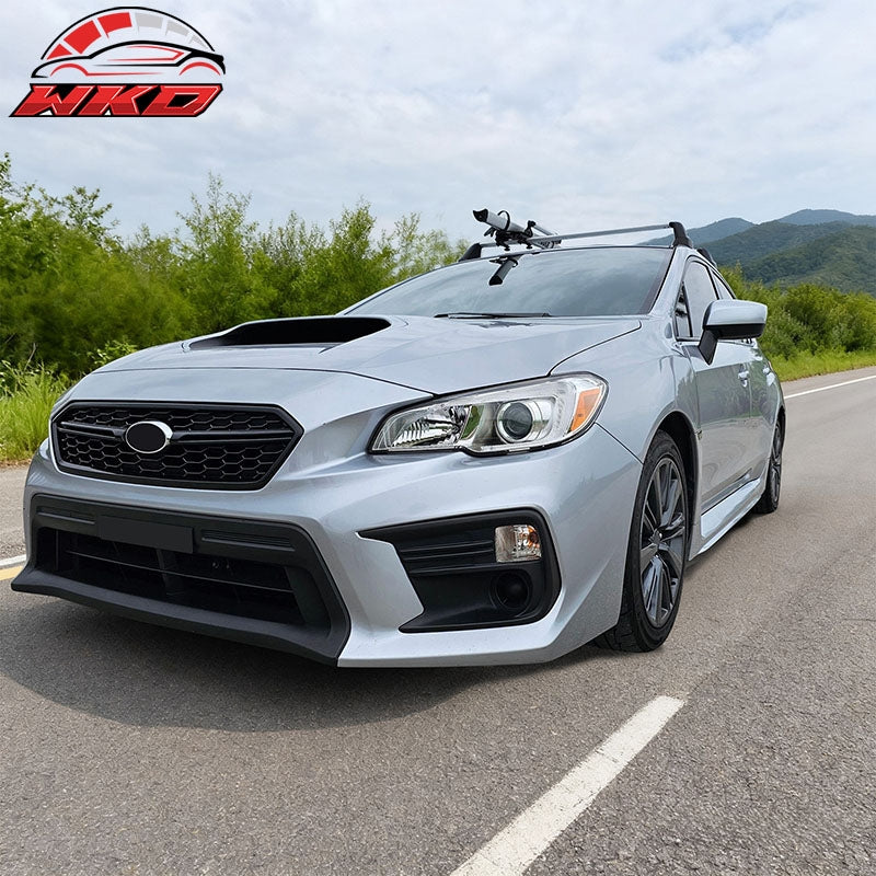 Fits 18-21 Subaru WRX Base OE Style 2PCS Front Fog Light Bezel PP Textured Black