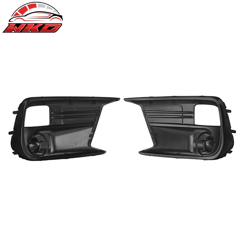 Fits 18-21 Subaru WRX Base OE Style 2PCS Front Fog Light Bezel PP Textured Black
