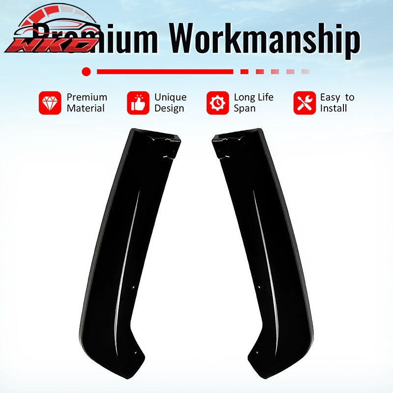 Fits 22-26 Subaru?WRX Gloss Black STI Style Rear Bumper Side Corner Aprons Cap
