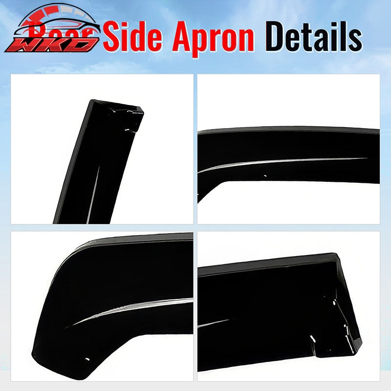 Fits 22-26 Subaru?WRX Gloss Black STI Style Rear Bumper Side Corner Aprons Cap