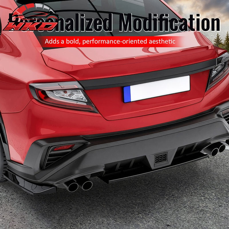 Fits 22-26 Subaru?WRX Gloss Black STI Style Rear Bumper Side Corner Aprons Cap
