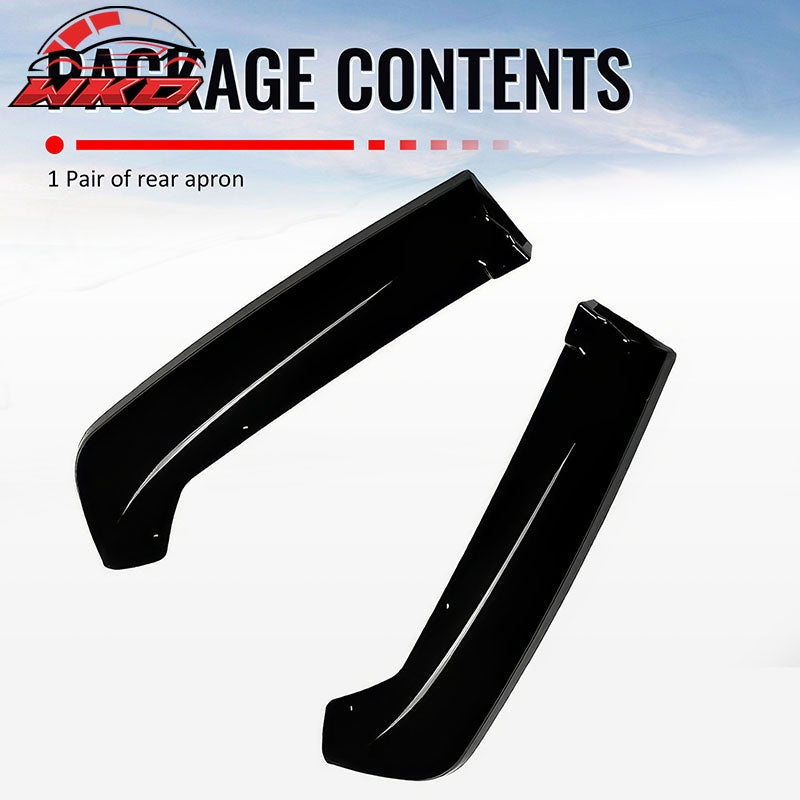 Fits 22-26 Subaru?WRX Gloss Black STI Style Rear Bumper Side Corner Aprons Cap