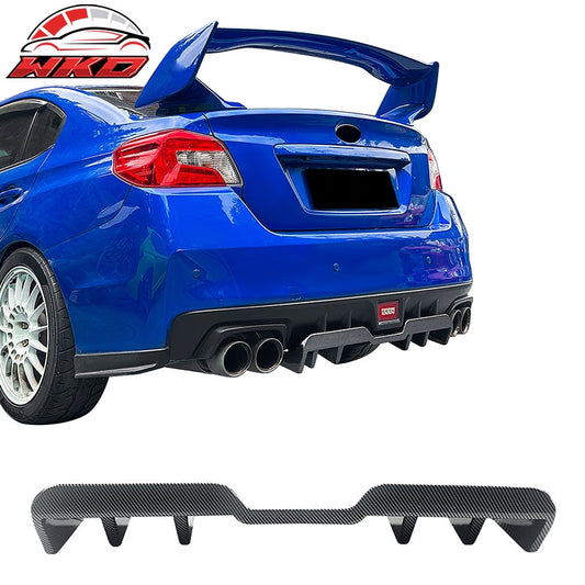 Wholesale 15-21 Subaru WRX HT Style 4-Fin Rear Bumper Diffuser ABS Carbon Fiber Print