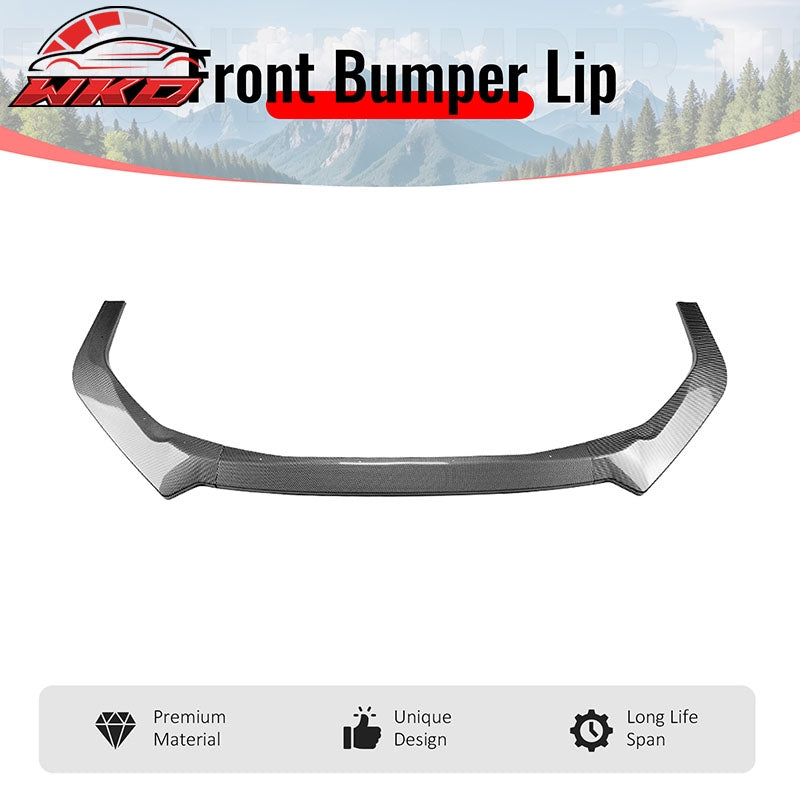 Fits 22-26 Subaru WRX IKON Front Bumper Lip Chin Splitter PP Carbon Fiber Print