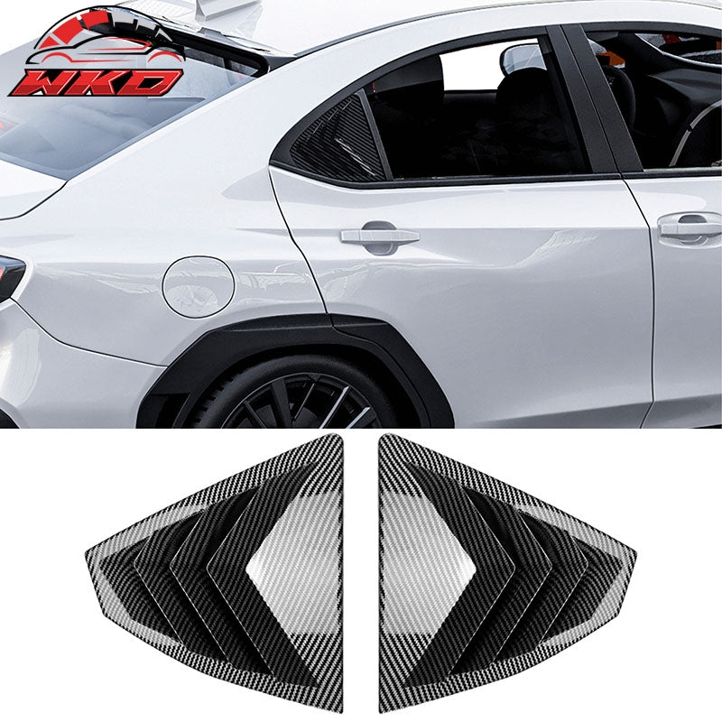 Wholesale 22-26 Subaru WRX IKON Side Window Louvers Vent Cover Carbon Fiber Print ABS