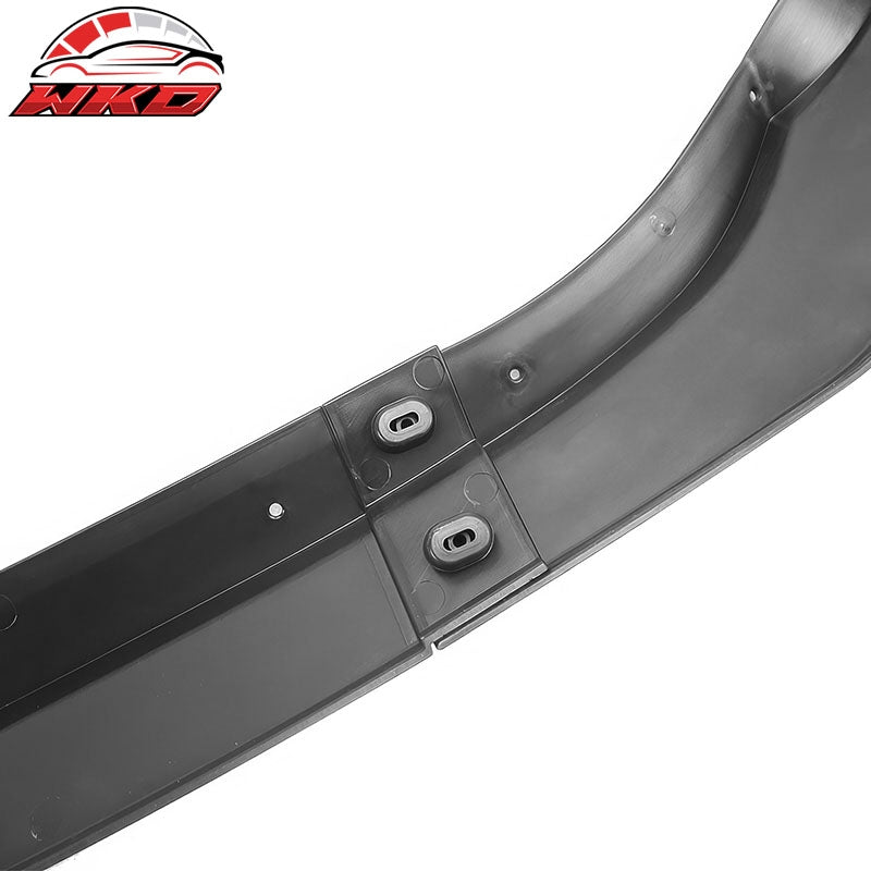 For 22-26 Subaru WRX IKON Style Front Bumper Lip Chin Spoiler PP Gloss Black 3PC