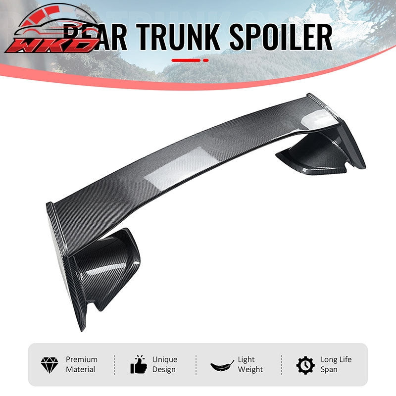 For 15-21 Subaru WRX 12-16 Impreza STI Carbon Fiber Print Rear Trunk Spoiler ABS