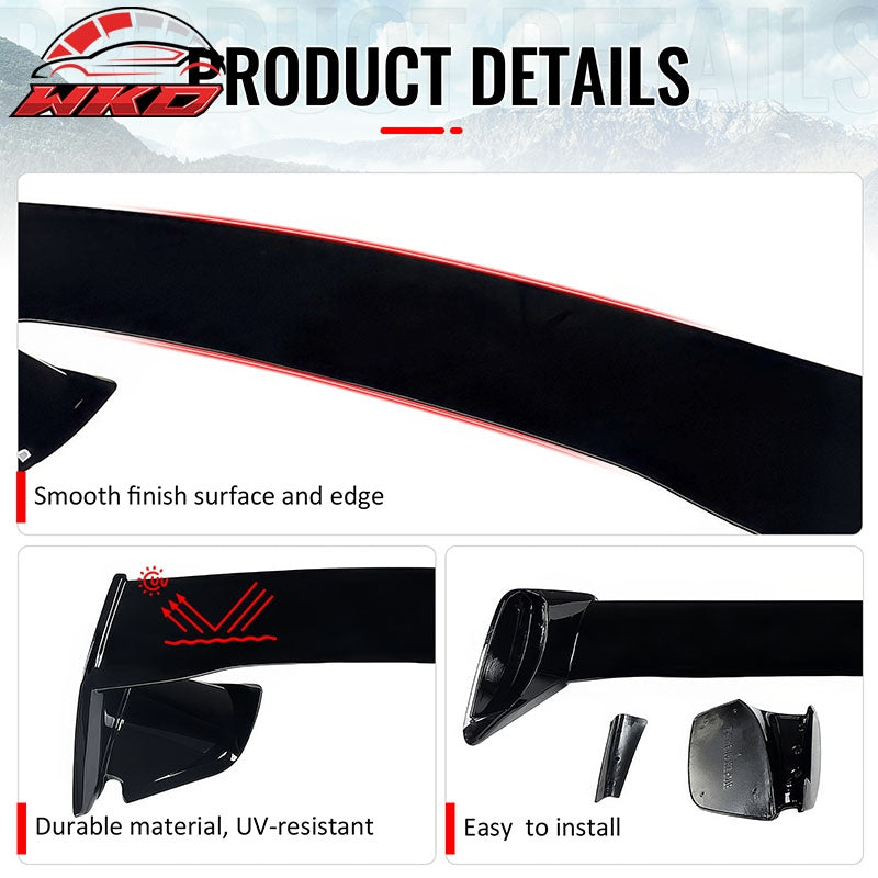 For 15-21 Subaru WRX 12-16 Impreza STI Gloss Black Rear Trunk Spoiler Wing ABS
