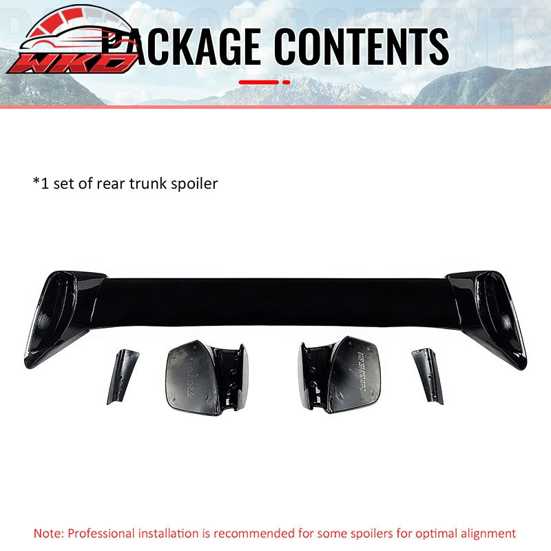 For 15-21 Subaru WRX 12-16 Impreza STI Gloss Black Rear Trunk Spoiler Wing ABS