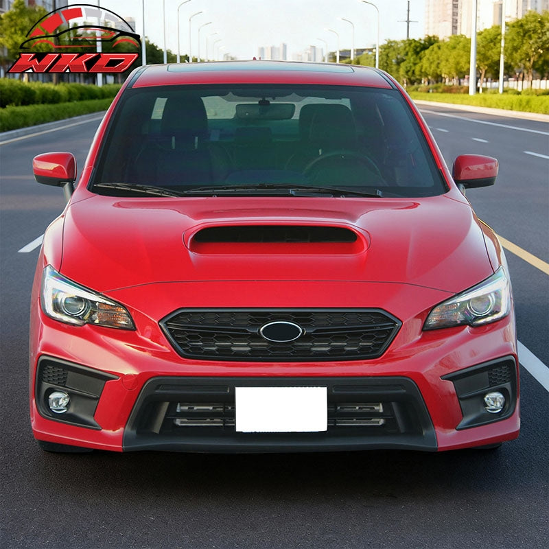 Fits 18-21 Subaru WRX Limited OE Style 2PCS Front Fog Light Bezel Textured Black