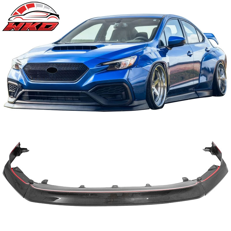 Wholesale 22-26 Subaru WRX OI Style Front Bumper Lip Spoiler Real Carbon Fiber 3PCS - Wikond Auto