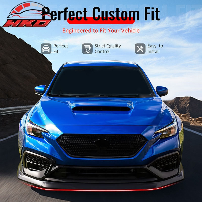 Wholesale 22-26 Subaru WRX OI Style Front Bumper Lip Spoiler Real Carbon Fiber 3PCS - Wikond Auto
