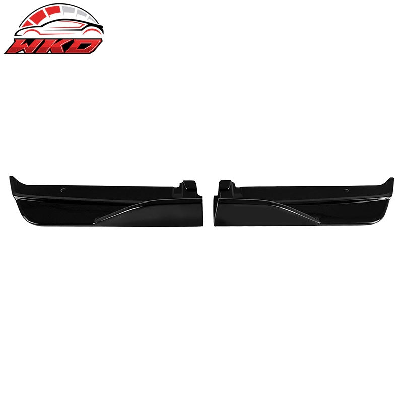 Fits 22-26 Subaru?WRX Gloss Black D Style Rear Bumper Lip Side Corner Aprons Cap