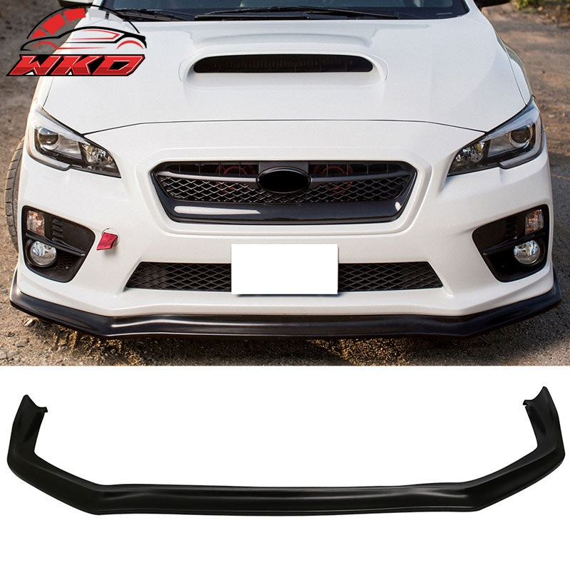 Fits 15-21 Subaru WRX STI CS Style Front Bumper Lip Spoiler Unpainted PP Bodykit