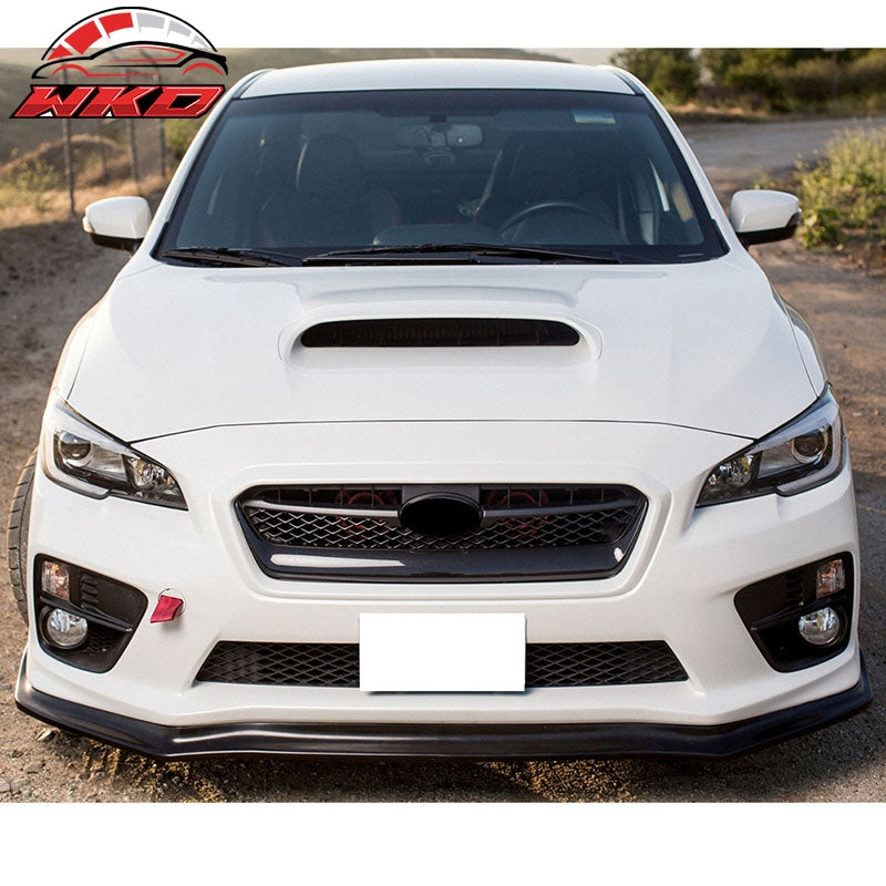 Fits 15-21 Subaru WRX STI CS Style Front Bumper Lip Spoiler Unpainted PP Bodykit