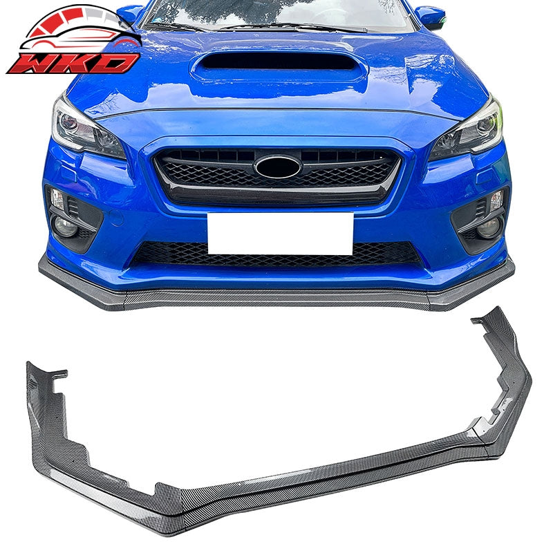 Wholesale For 15-21 Subaru WRX STI CS2 Front Bumper Lip Chin Spoiler PP Carbon Fiber Print