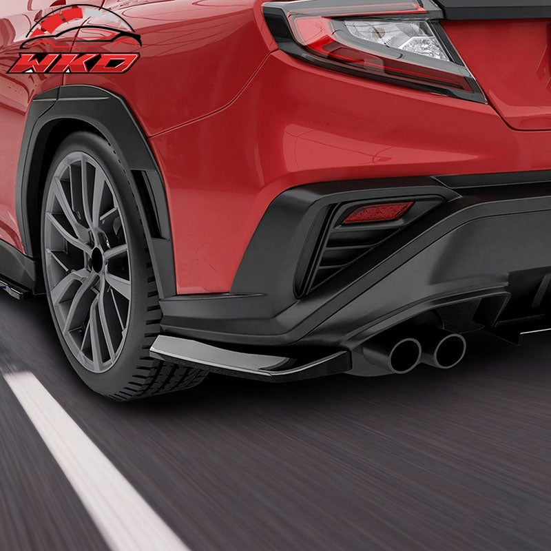 Fits 22-26 Subaru?WRX STI Carbon Fiber Print Rear Bumper Side Corner Aprons Cap