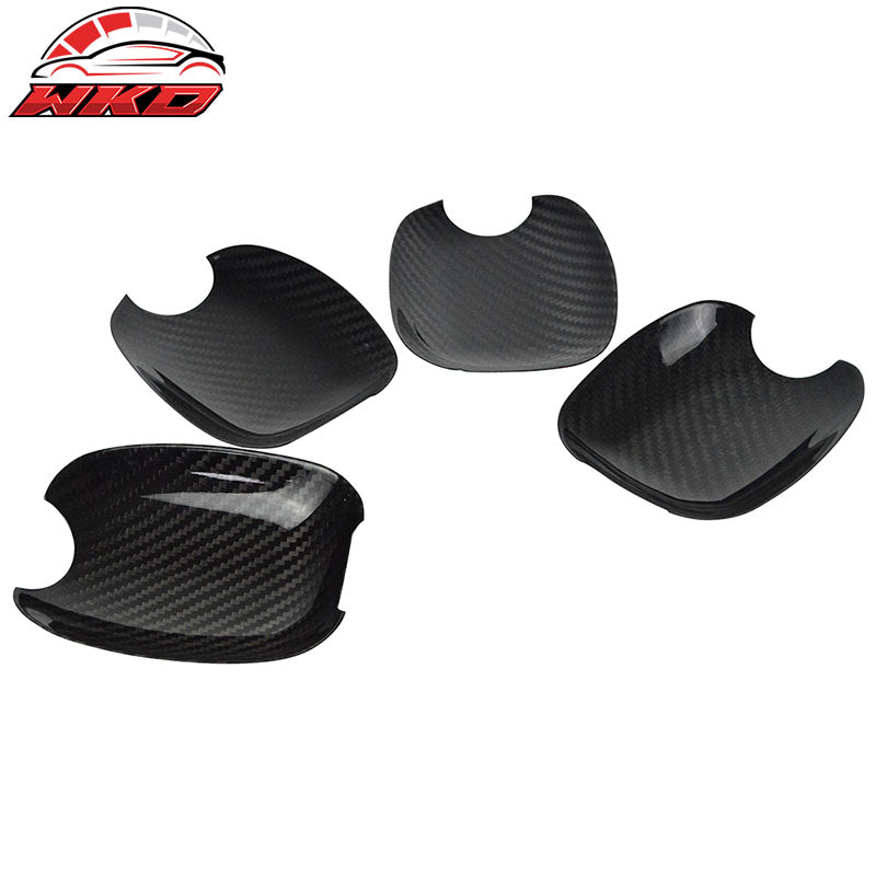 Fits 15-21 Subaru WRX STI 4DR Door Cup Bowl Trim Cover Matte Carbon Fiber