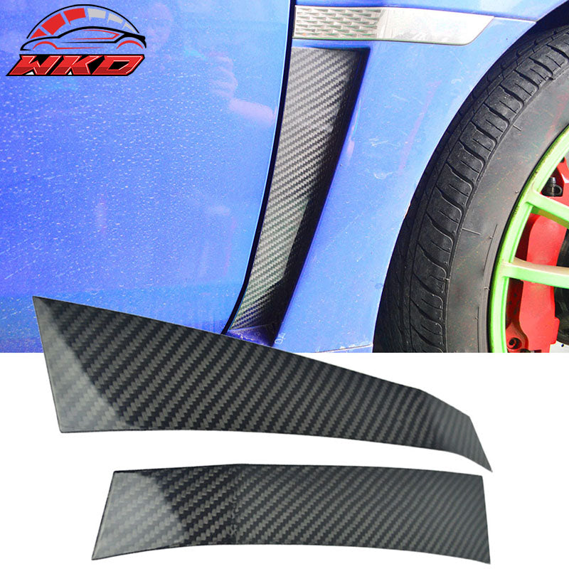 Fits 15-21 Subaru WRX STI Exterior Side Fender Trim Cover Matte Carbon Fiber