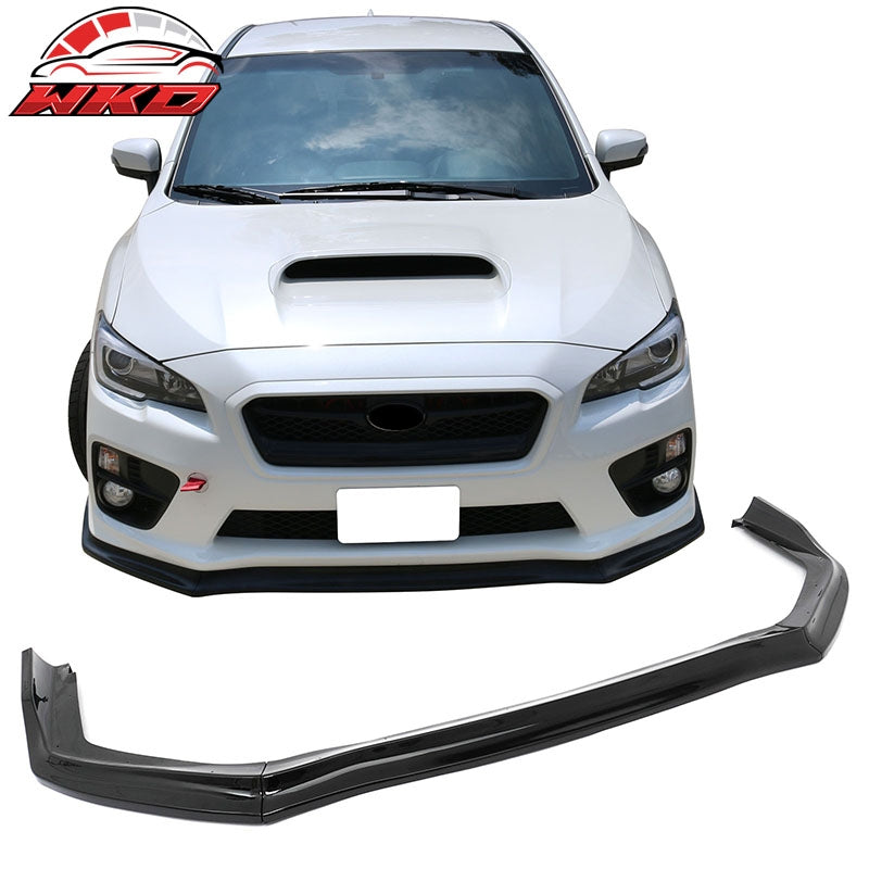 Wholesale 15-21 Subaru WRX STI Front Bumper Lip 3PC CS Style Gloss Black Chin Spoiler - Wikond Auto