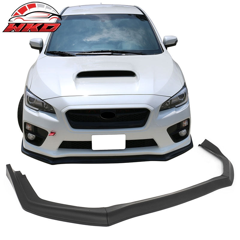 Wholesale 15-17 Subaru WRX STI Front Bumper Lip 3PC CS Style Matte Black Chin Spoiler - Wikond Auto