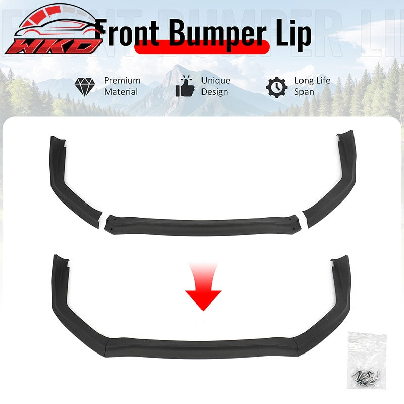 Wholesale 15-17 Subaru WRX STI Front Bumper Lip 3PC CS Style Matte Black Chin Spoiler - Wikond Auto