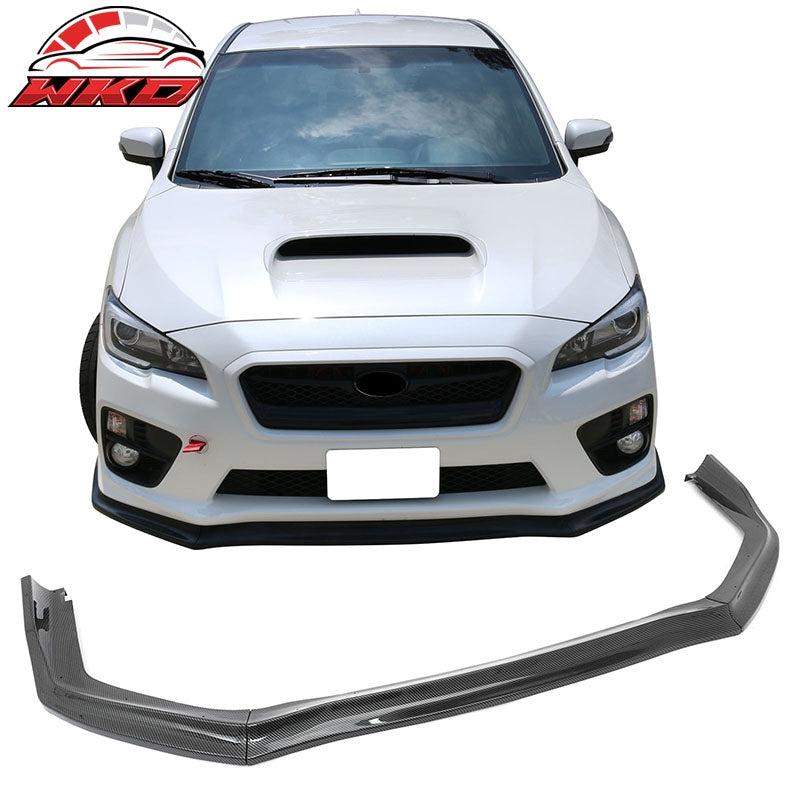 Wholesale 15-21 Subaru WRX STI Front Bumper Lip 3PC CS Style Carbon Fiber Print Kit - Wikond Auto
