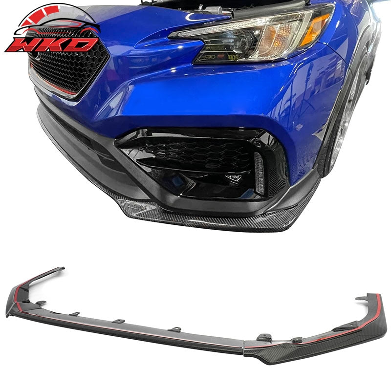 Wholesale 22-26 Subaru WRX STI Style Front Bumper Lip Spoiler Real Carbon Fiber 3PCS - Wikond Auto