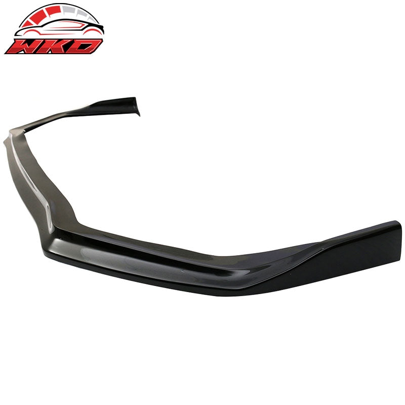 Fits 15-21 Subaru WRX STI Front Bumper Lip CS Style Spoiler Gloss Black PU Kit