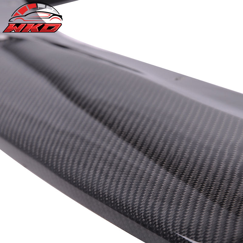 Fits 01-02 Subaru WRX STI DP Style Front Bumper Lip Spoiler Matte Carbon Fiber
