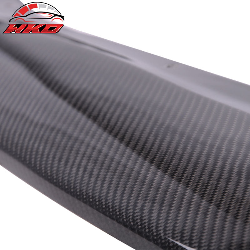 Fits 01-02 Subaru WRX STI DP Style Front Bumper Lip - Carbon Fiber CF