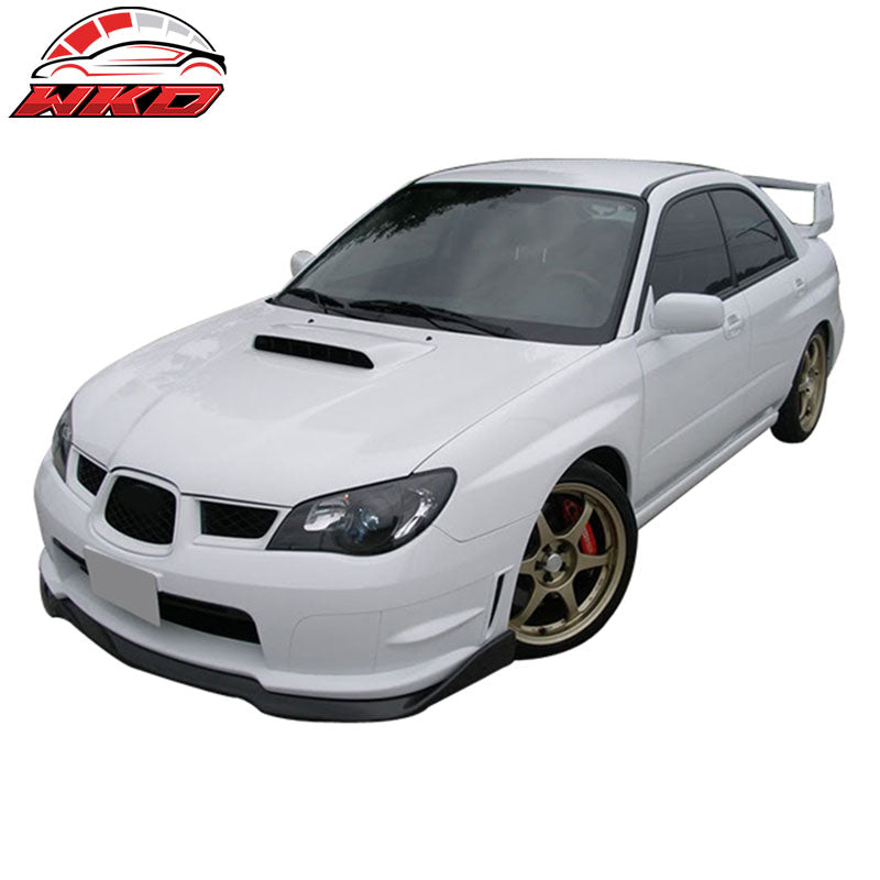 Fits 06-07 Subaru Impreza WRX STI CS Style Front Bumper Lip - Carbon Fiber CF