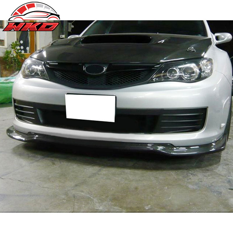 Fits 08-10 Subaru Impreza WRX STI GRB VR Style Front Bumper Lip Carbon Fiber CF